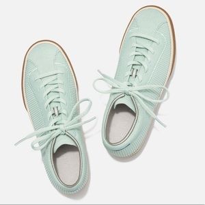 NWOB Rothy’s The Lace Up Sneaker Mint Color